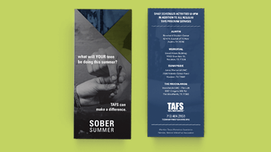 Project: Teen and Family Services Sober Summer Campaign 2016